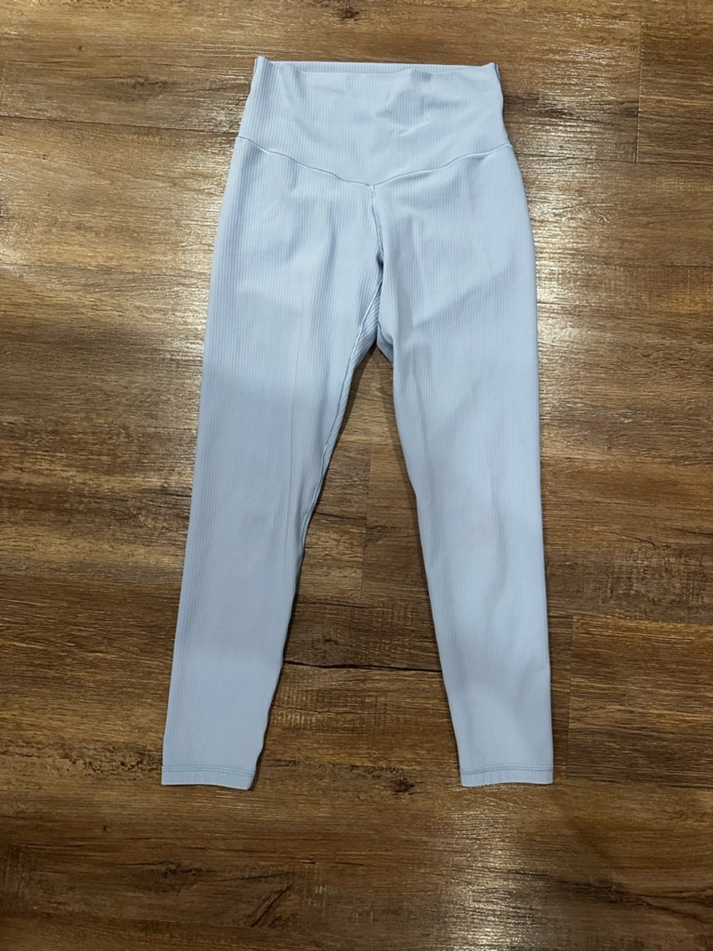 Women’s OFFLINE by Aerie High-Waist Ribbed Leggings in Pale Blue